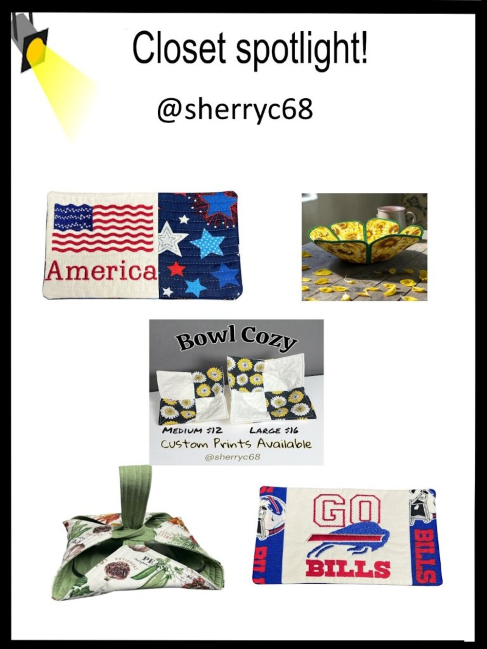 Check out @sherryc68 for Handmade Hand Crafted Accessories and More
